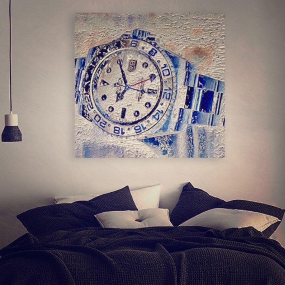 Rolex watch wall art.Canvas painting wall Decor